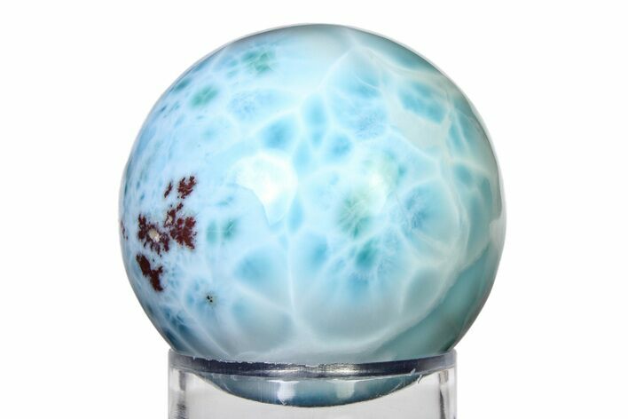 Polished Larimar Sphere - Dominican Republic #315070